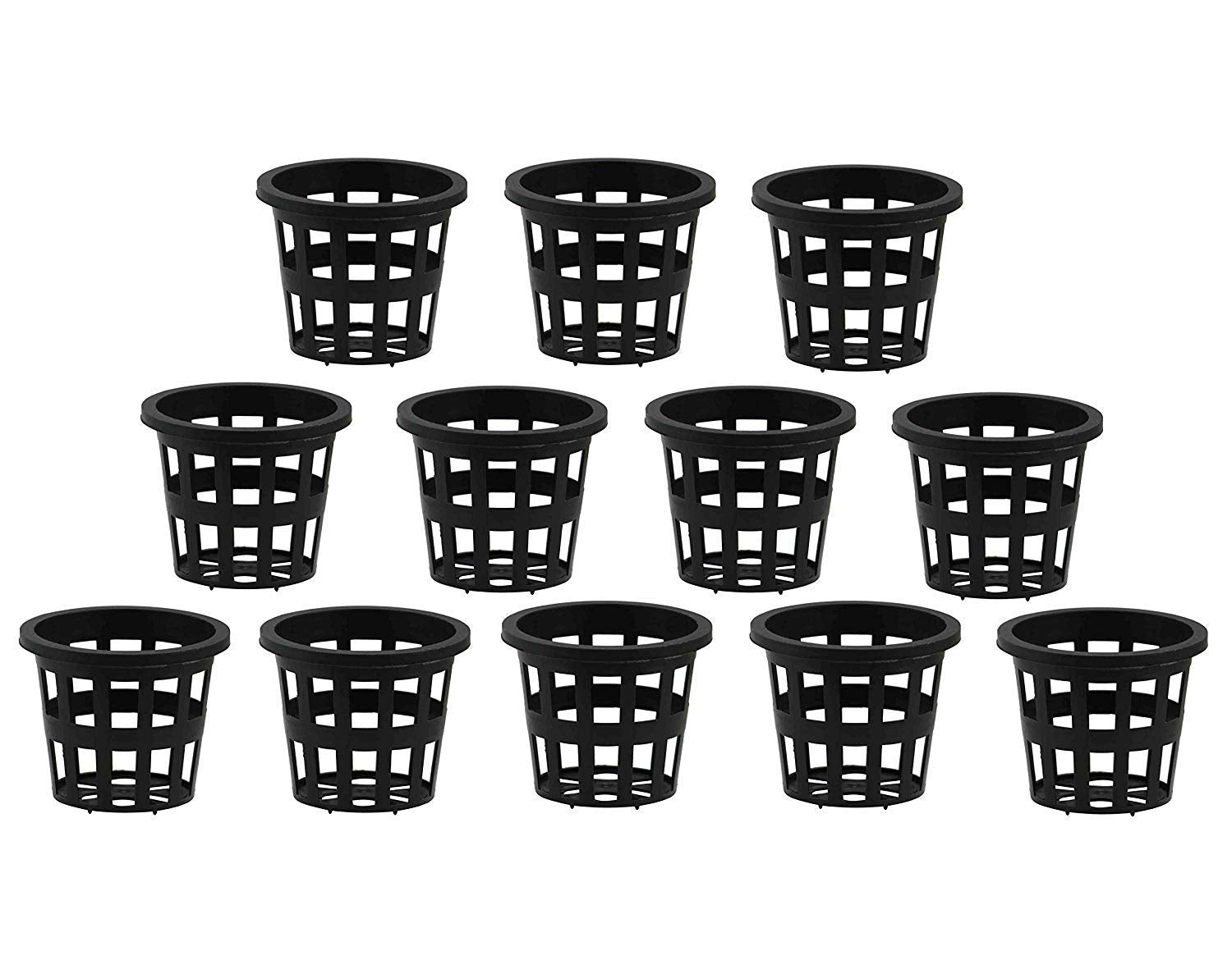 Plastic Orchid Pot (4" Diameter x 3" Height) (12 Pieces)
